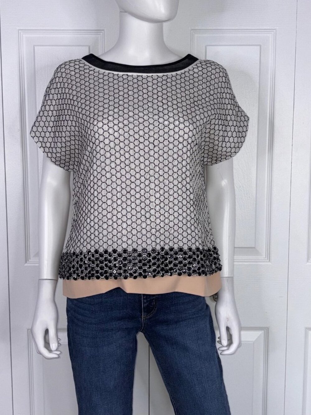 DIANE VON FURSTENBERG women's blouse size Large